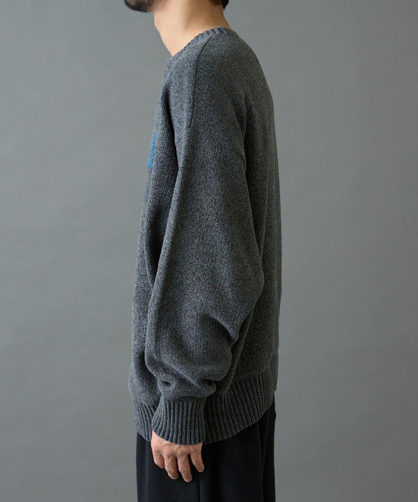 毛圈織標誌針織套頭衫