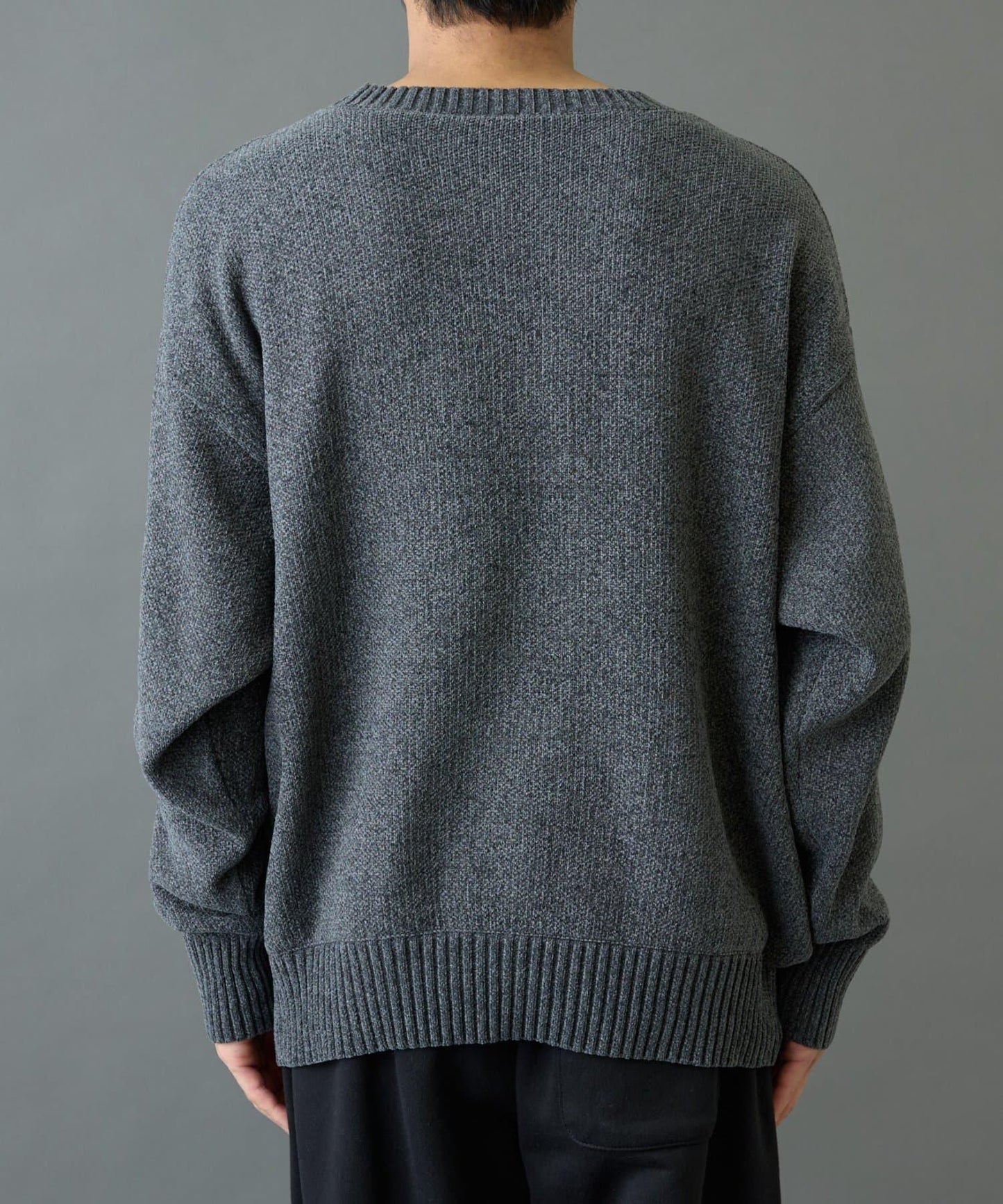 毛圈織標誌針織套頭衫