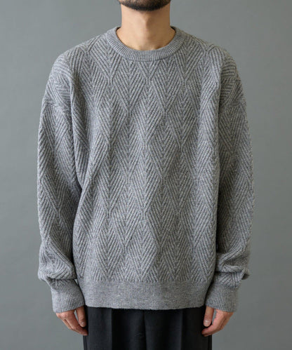 瓷磚圖案針織套頭衫