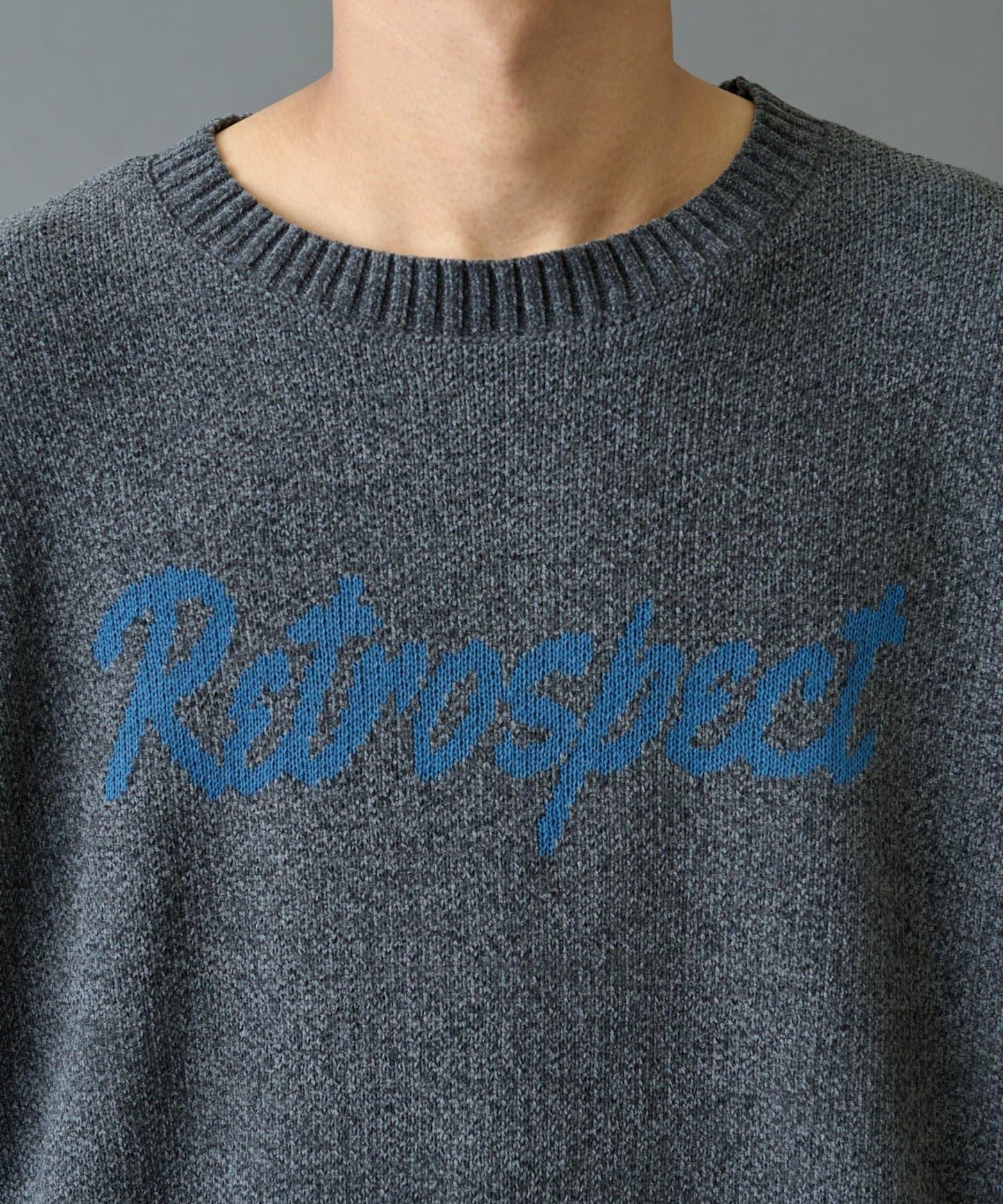 毛圈織標誌針織套頭衫