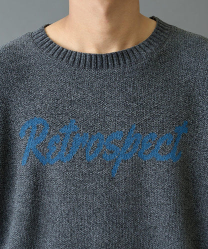 毛圈織標誌針織套頭衫