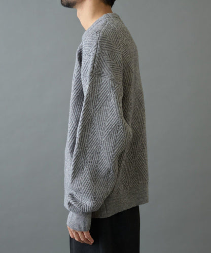 瓷磚圖案針織套頭衫