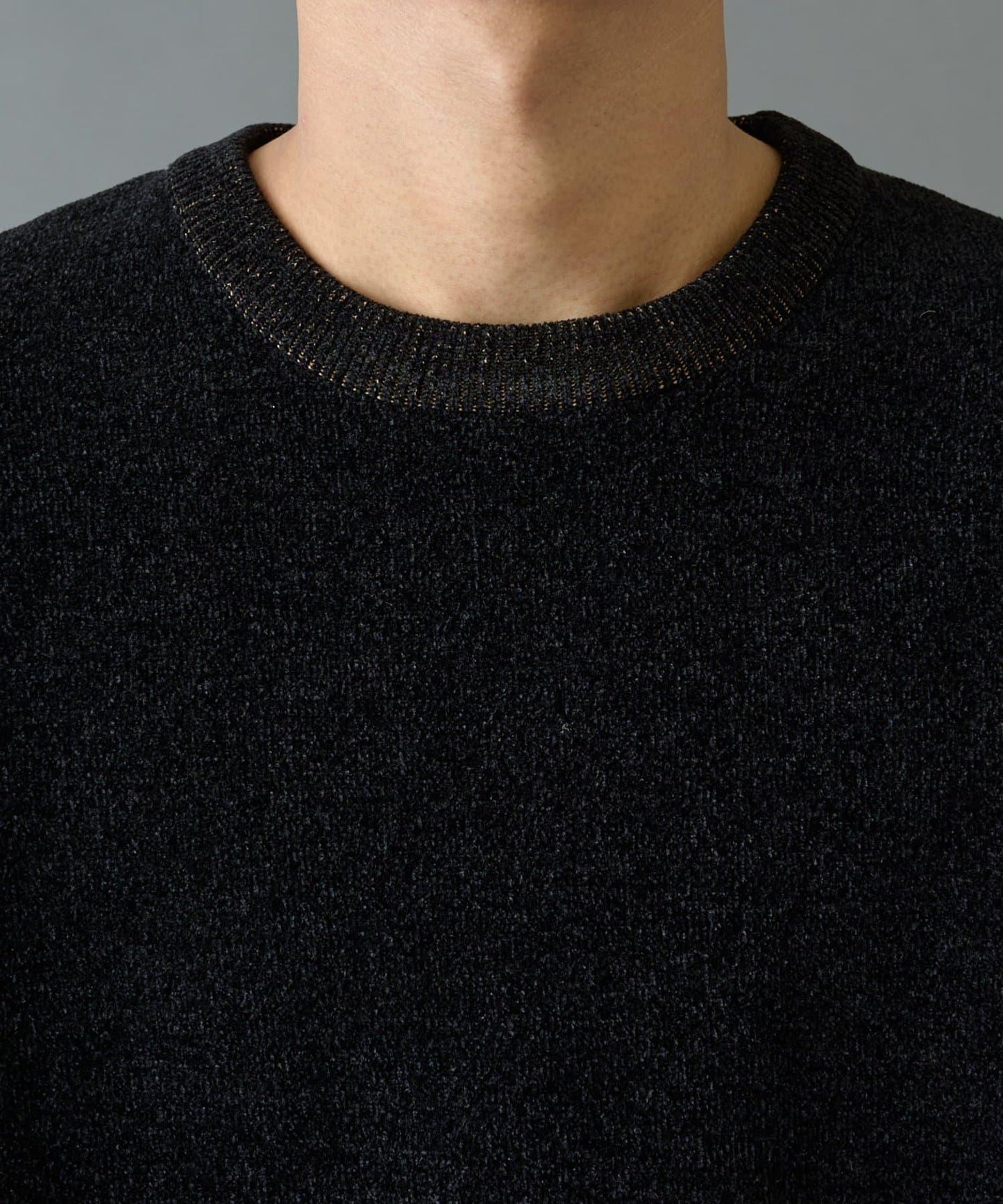 仿衛衣拼色毛圈針織衫