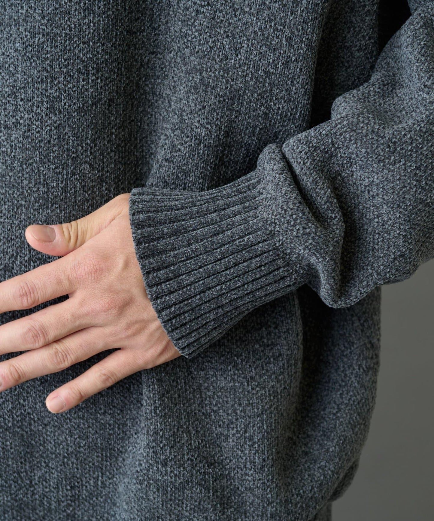 毛圈織標誌針織套頭衫