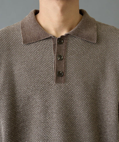 燈芯絨針織POLO衫