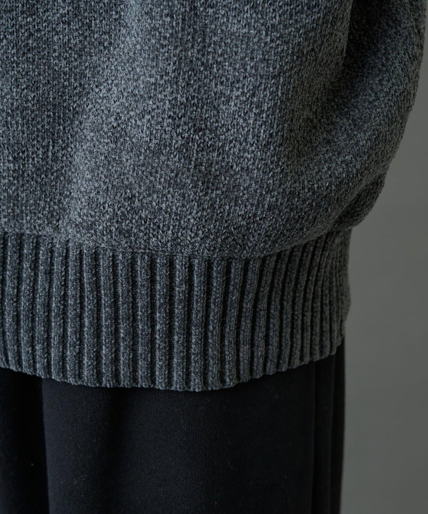 毛圈織標誌針織套頭衫