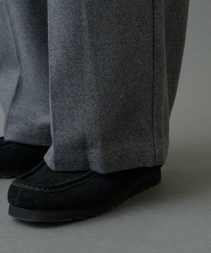 長毛呢寬鬆西裝褲