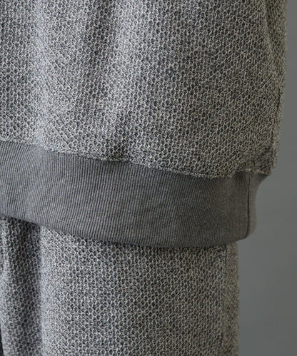 內加絨粗花呢半拉鍊上衣