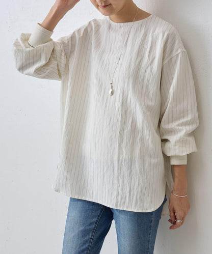 《近日開始》袖口針織襯衫