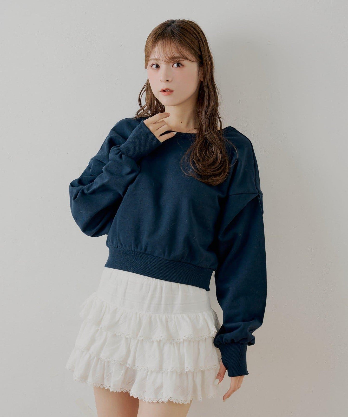 【SALON by Chico】後繫帶圓領衛衣