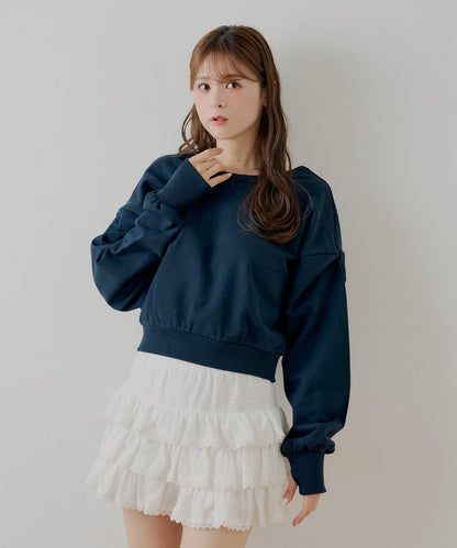 【SALON by Chico】後繫帶圓領衛衣