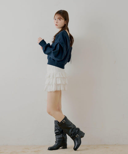 【SALON by Chico】後繫帶圓領衛衣