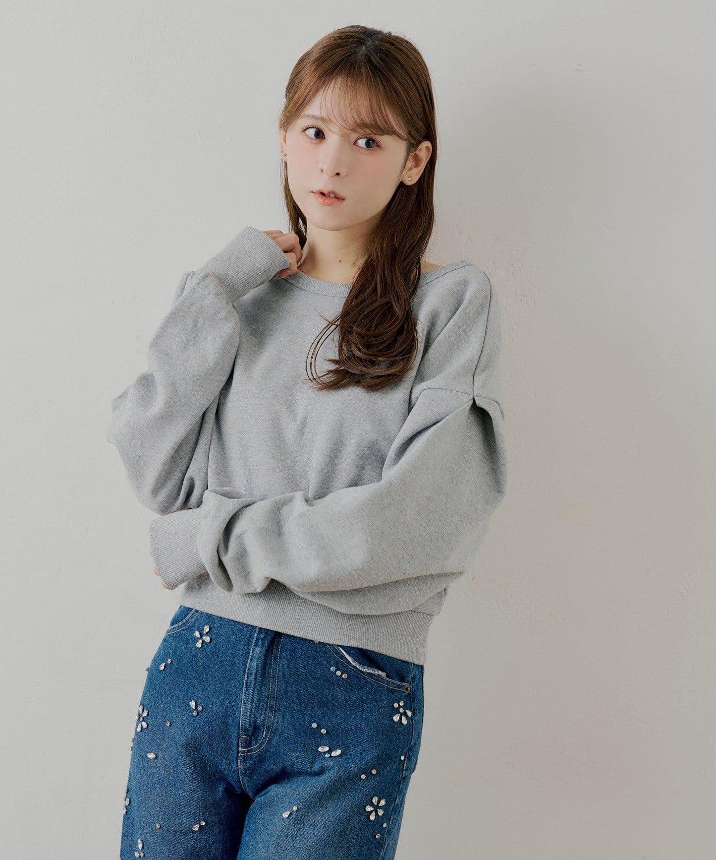 【SALON by Chico】後繫帶圓領衛衣