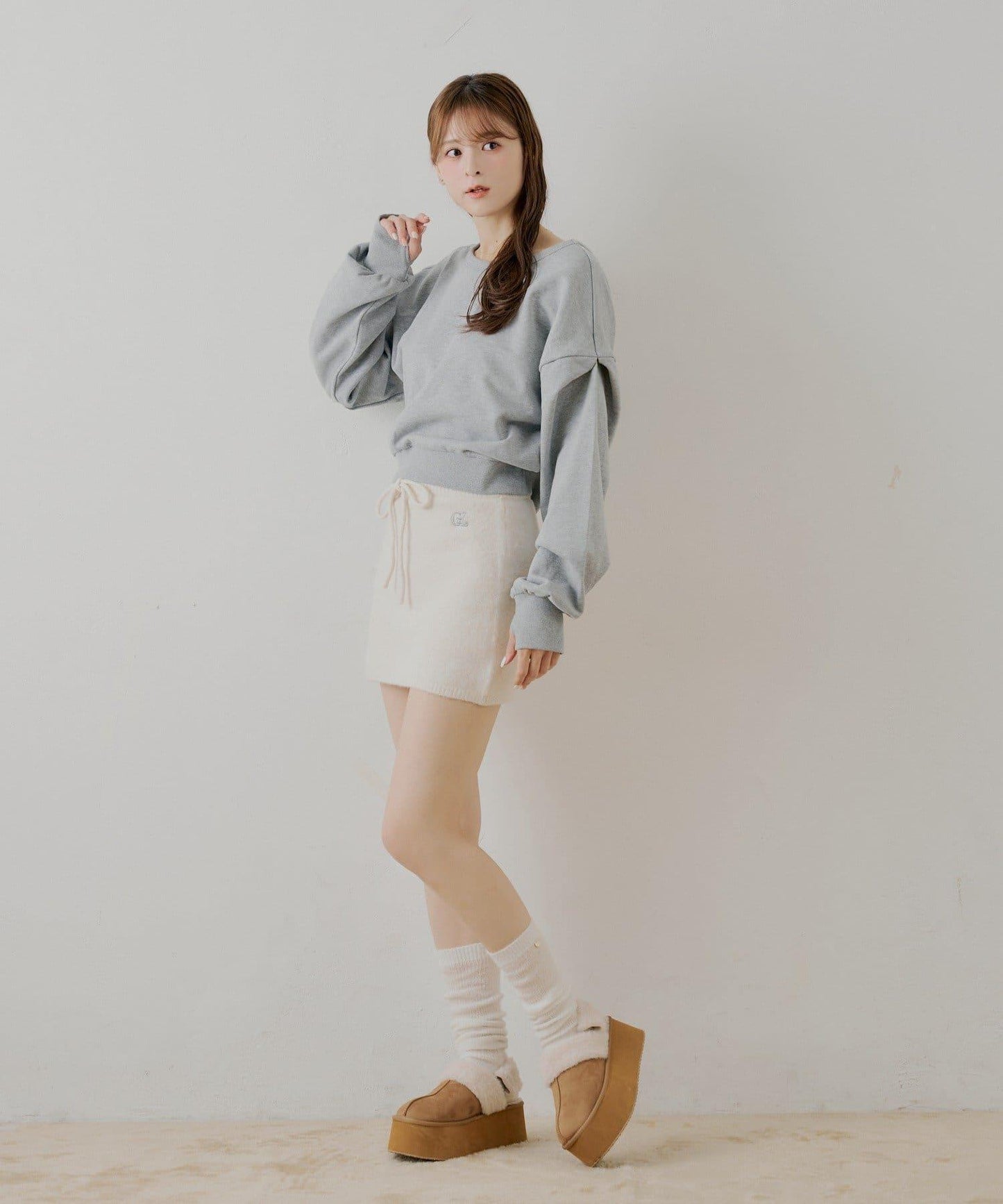 【SALON by Chico】後繫帶圓領衛衣