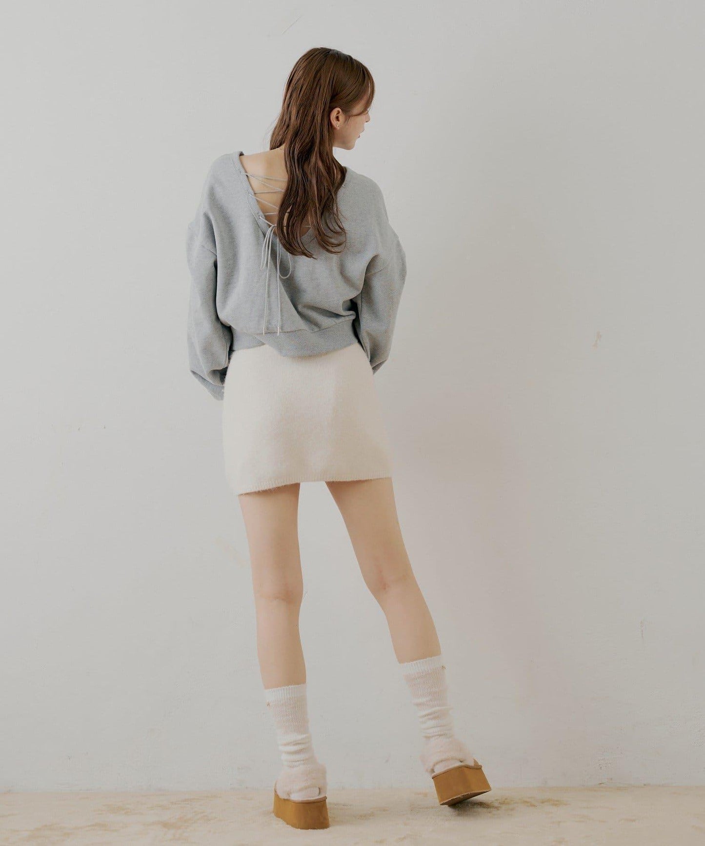 【SALON by Chico】後繫帶圓領衛衣