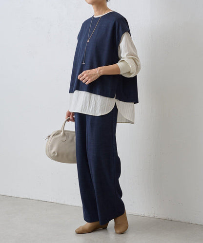 《近日開始》袖口針織襯衫