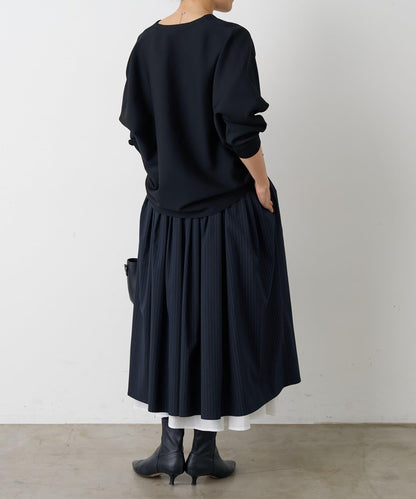 《近日開始》層疊褶皺半身裙