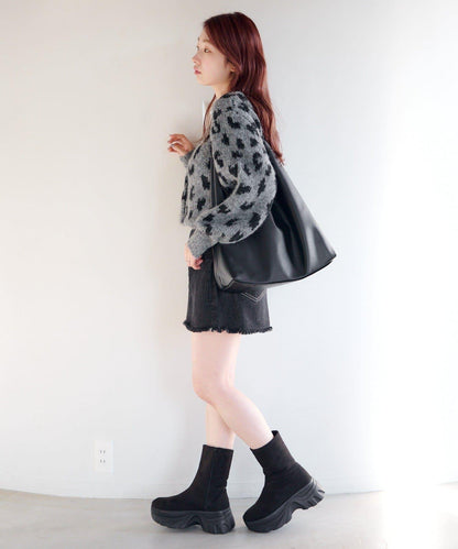 動物圖案針織開衫