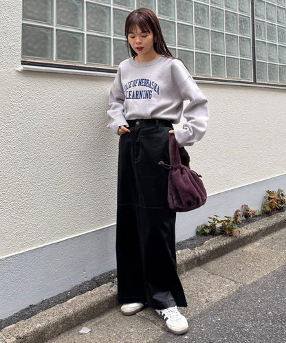 衛衣風格學院標誌針織衫