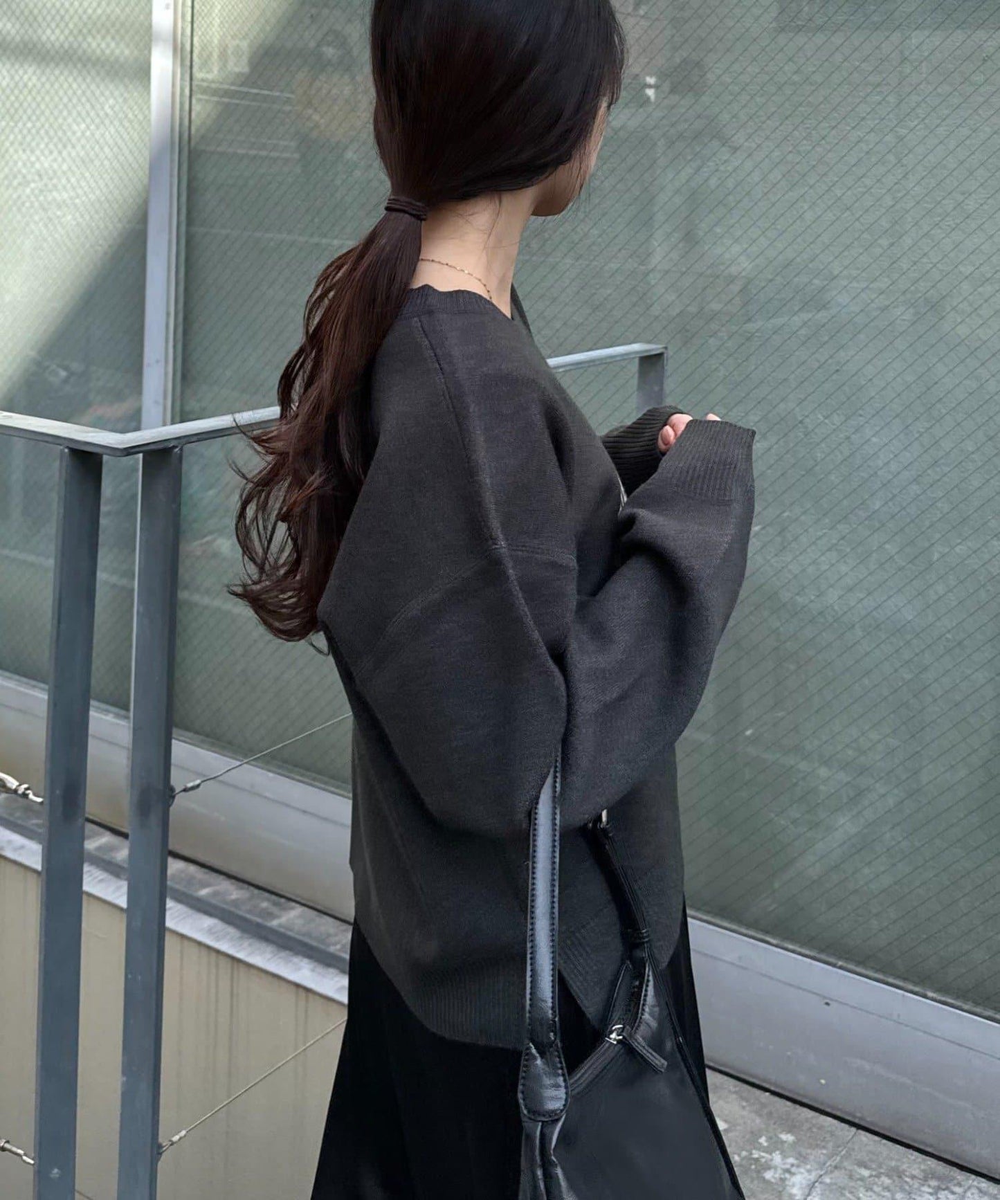 衛衣風格學院標誌針織衫