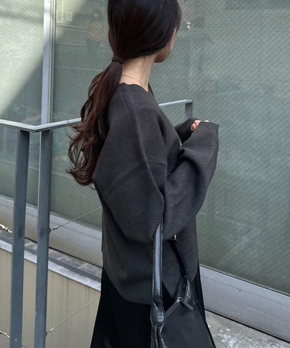 衛衣風格學院標誌針織衫