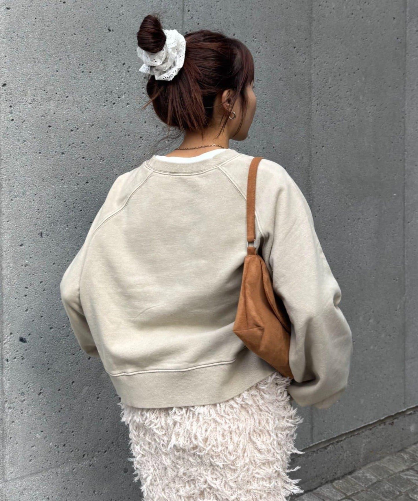 酸洗工藝標誌印花插肩袖衛衣