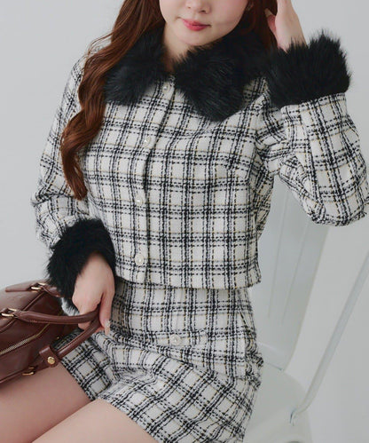 【Holiday collection】粗花呢夾克