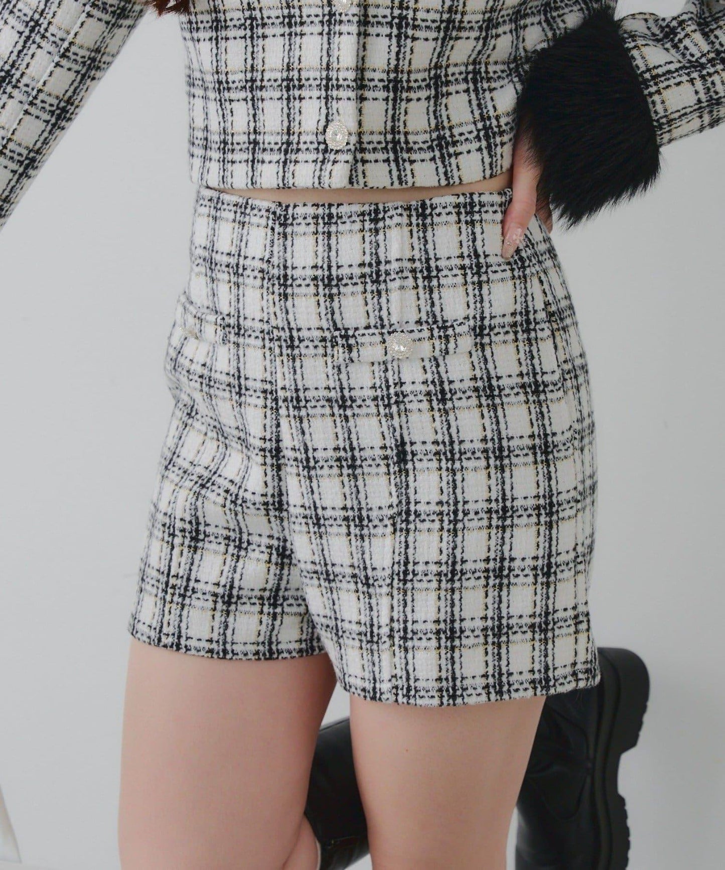 【Holiday collection】粗花呢短褲