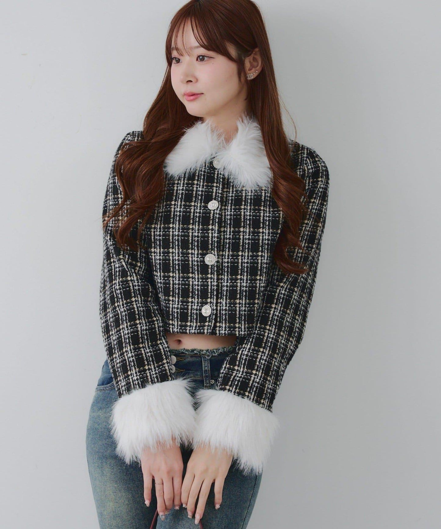 【Holiday collection】粗花呢夾克