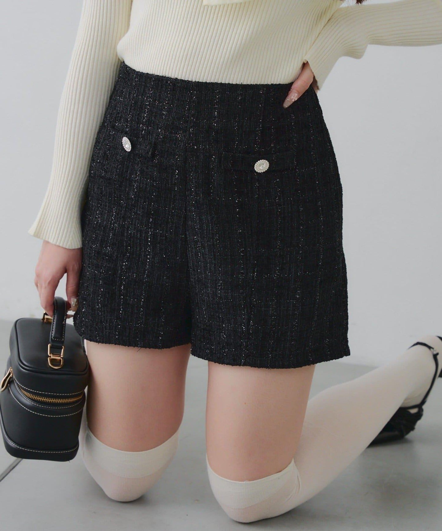 【Holiday collection】粗花呢短褲