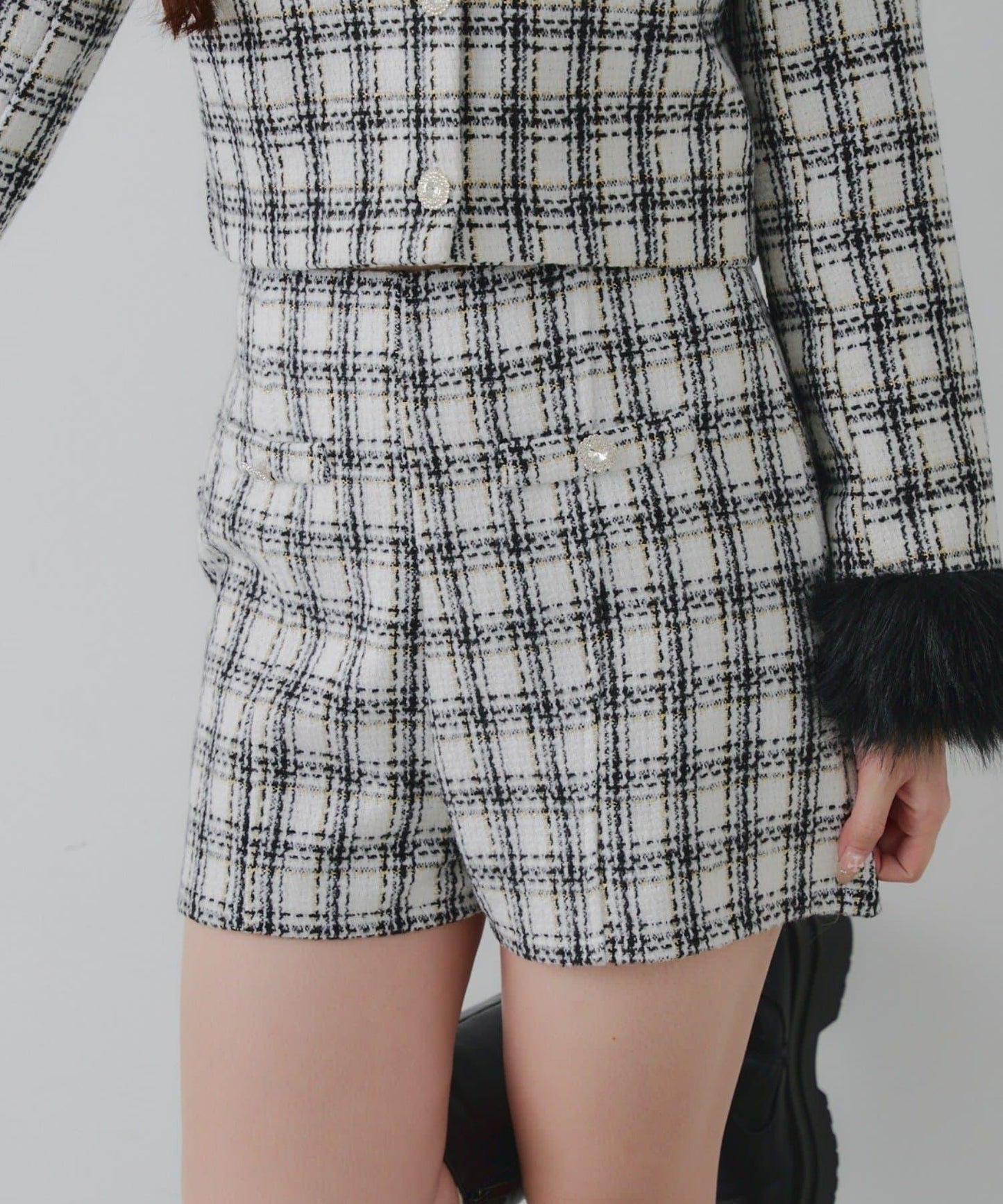 【Holiday collection】粗花呢短褲