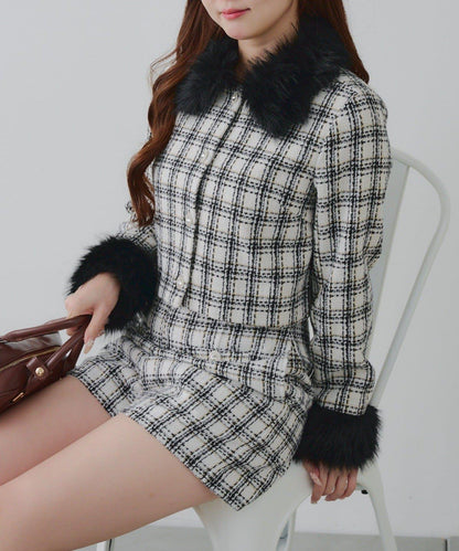 【Holiday collection】粗花呢夾克