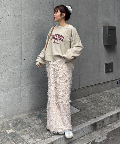 酸洗工藝標誌印花插肩袖衛衣