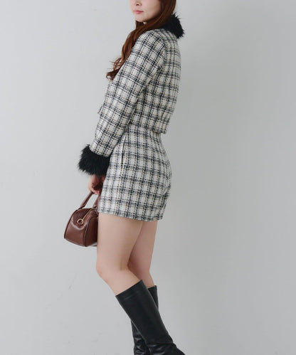 【Holiday collection】粗花呢短褲