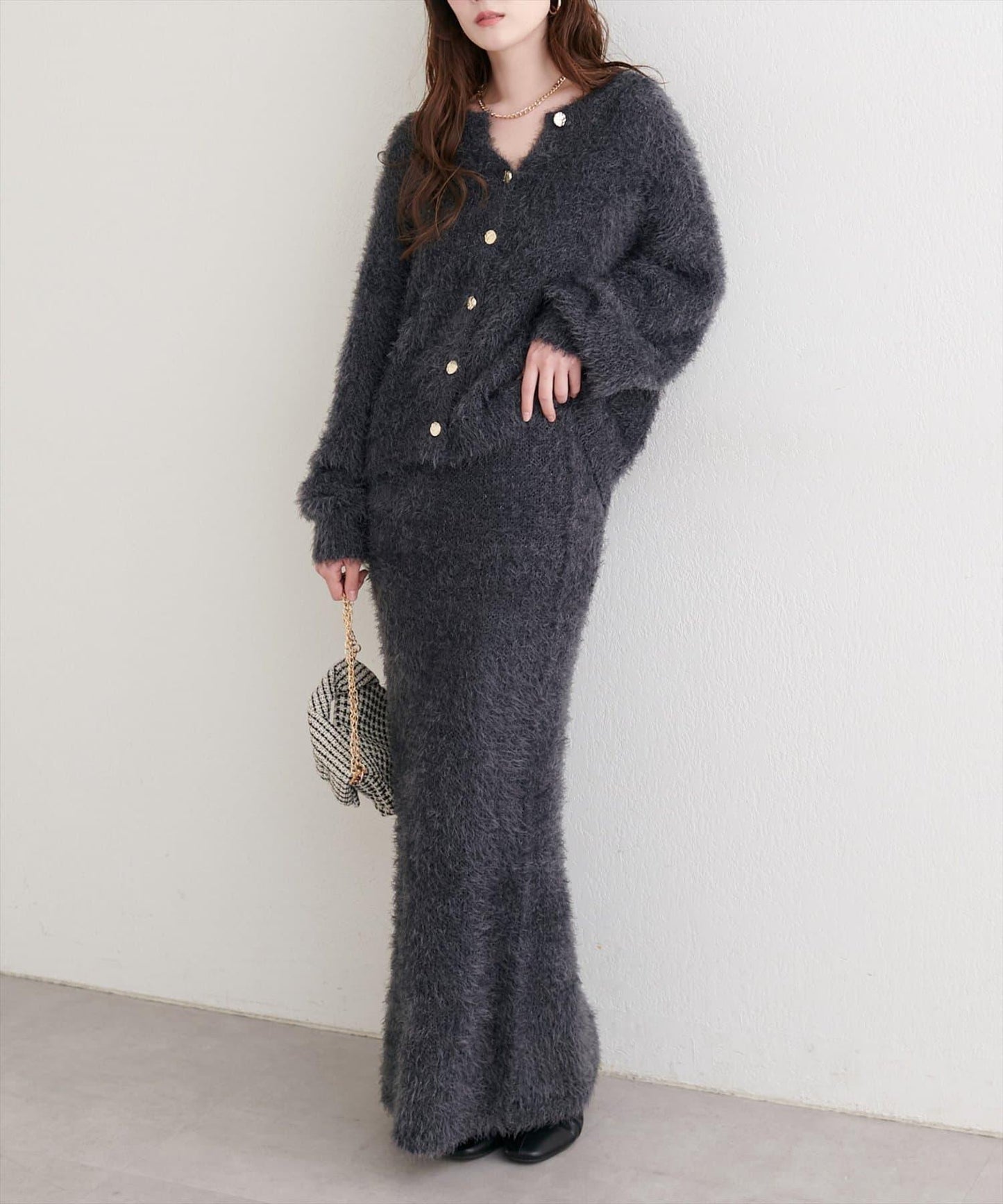 亮片羽毛修身半身裙