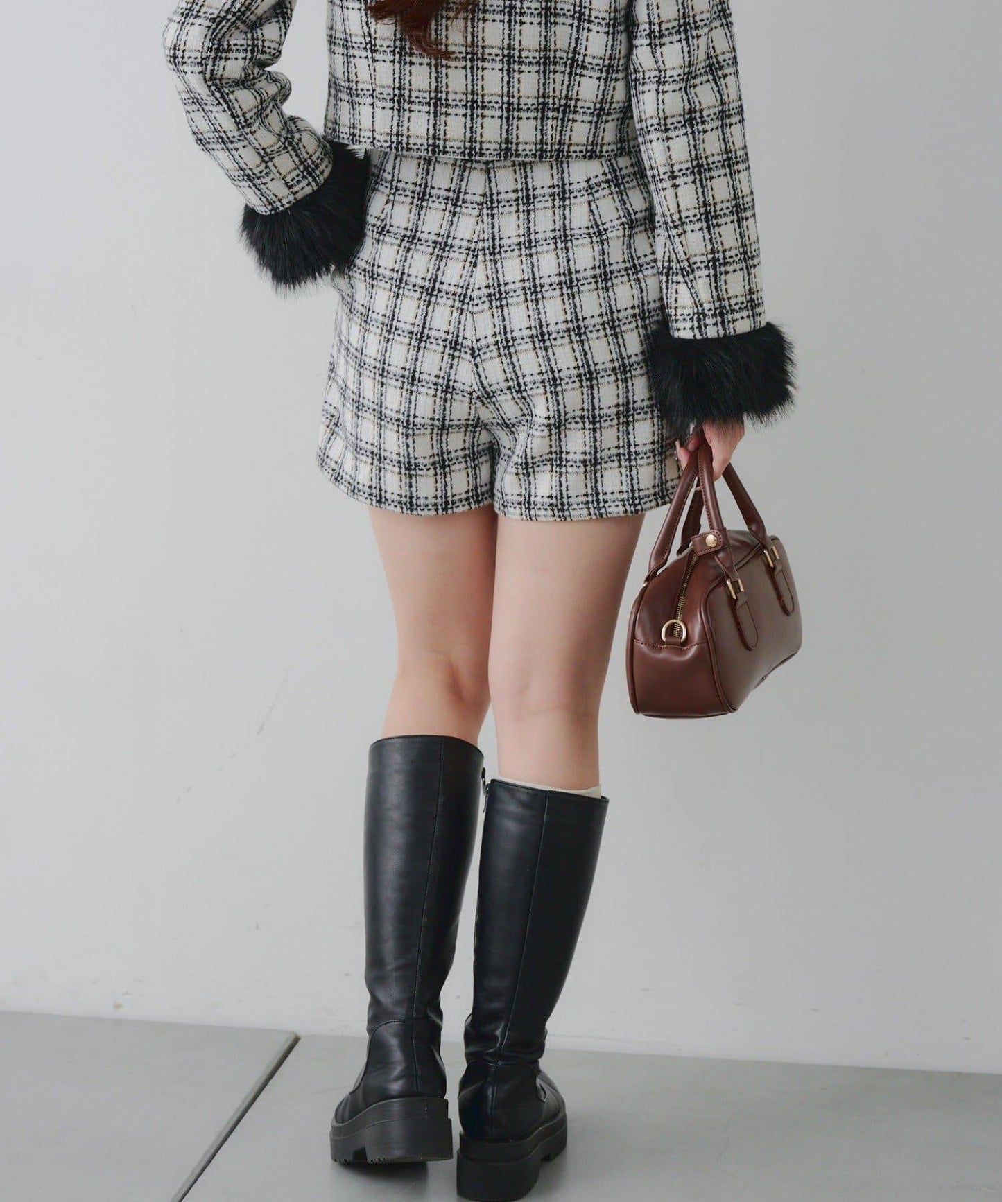 【Holiday collection】粗花呢短褲