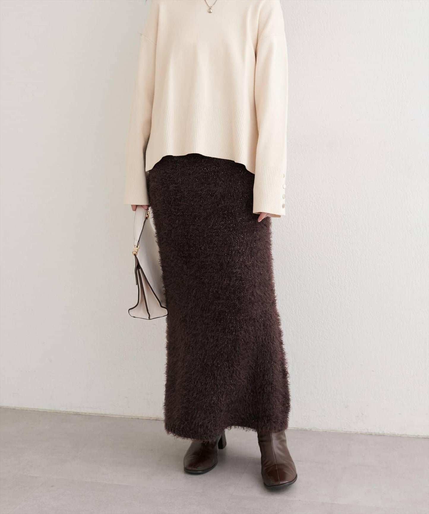 亮片羽毛修身半身裙