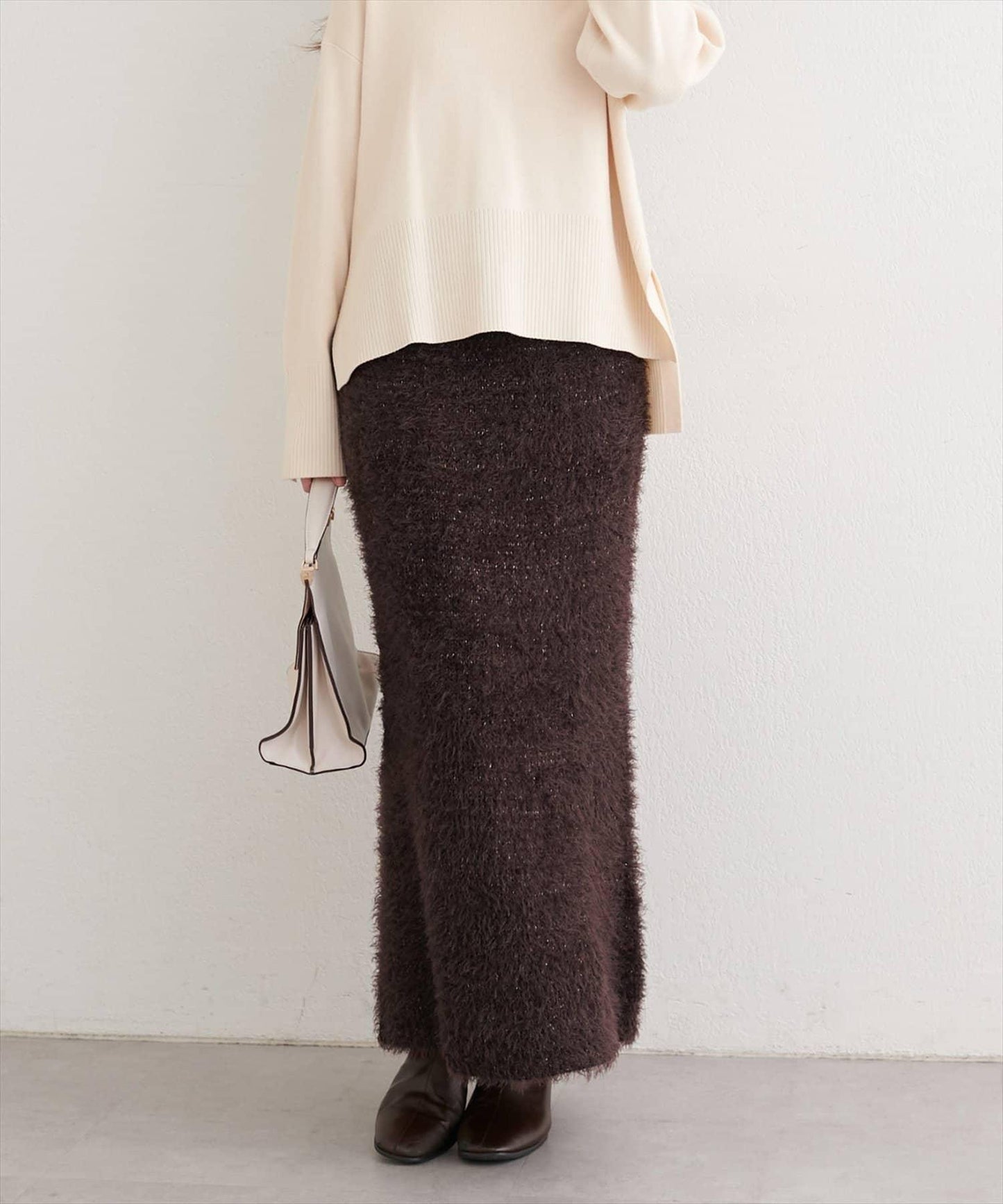 亮片羽毛修身半身裙