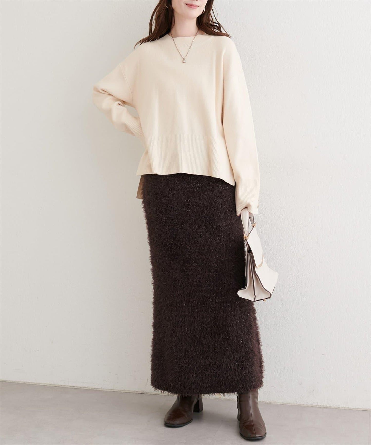 亮片羽毛修身半身裙