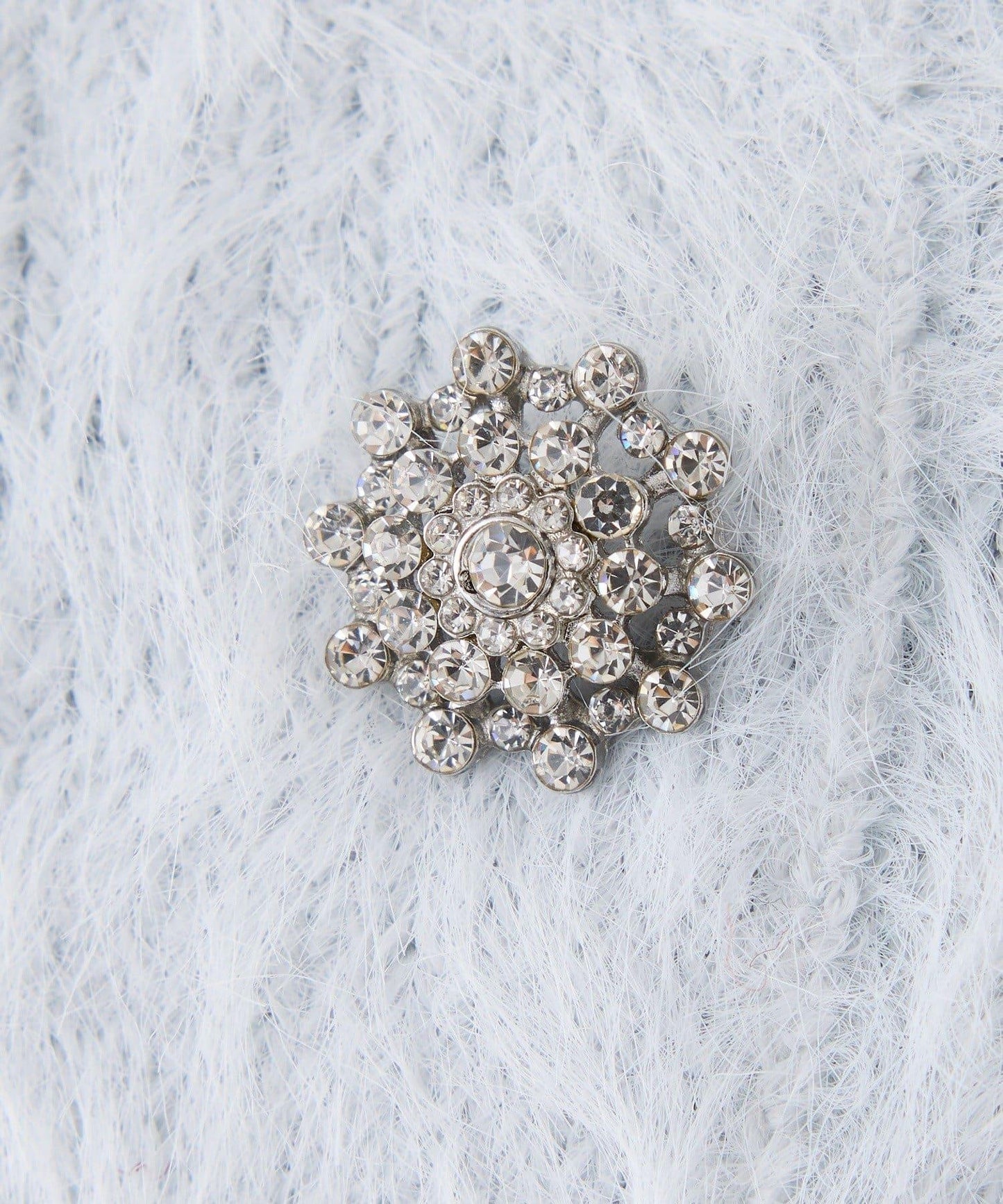 【Twinkle Collection】鑲嵌寶石羽毛針織套裝