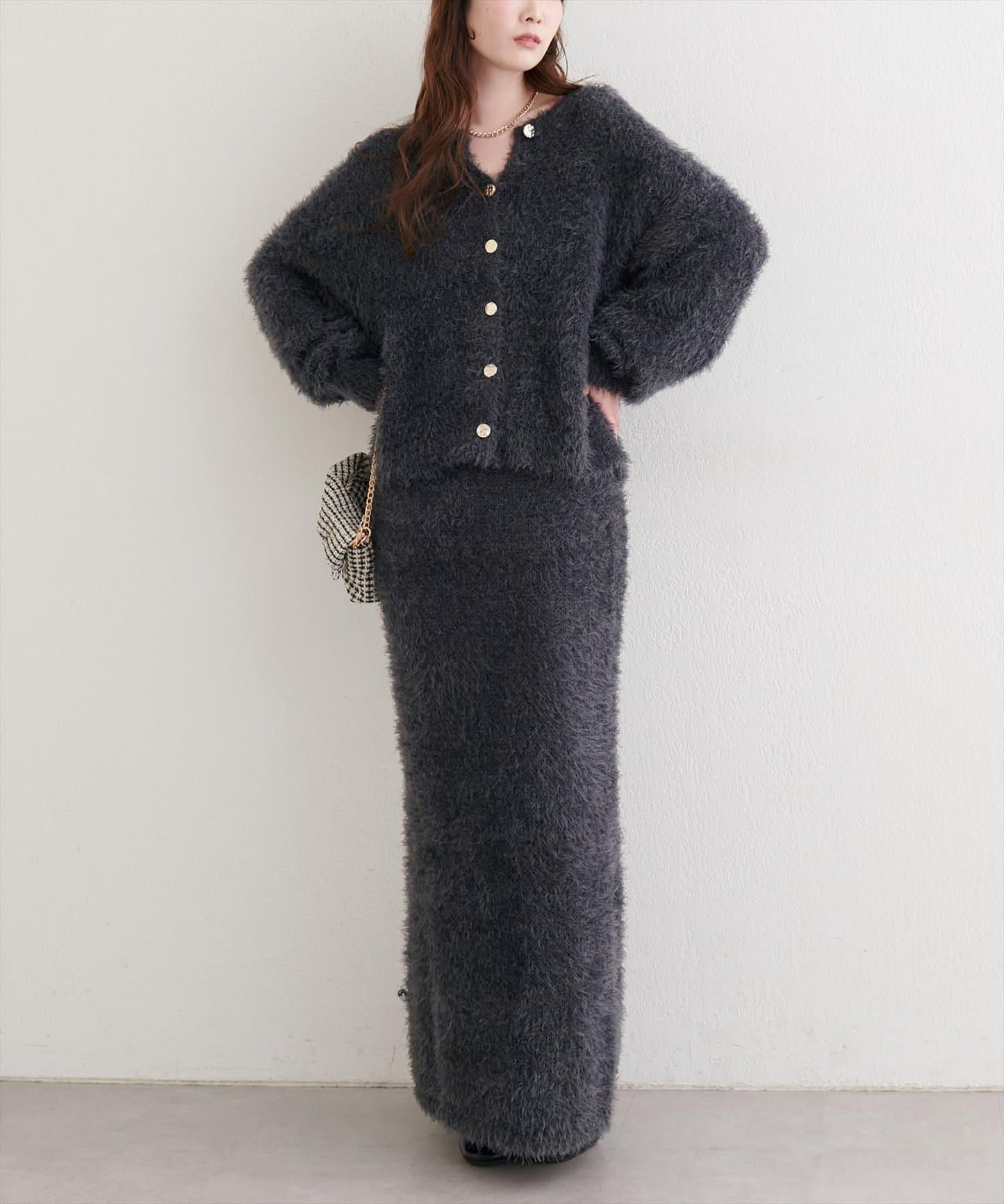 亮片羽毛修身半身裙