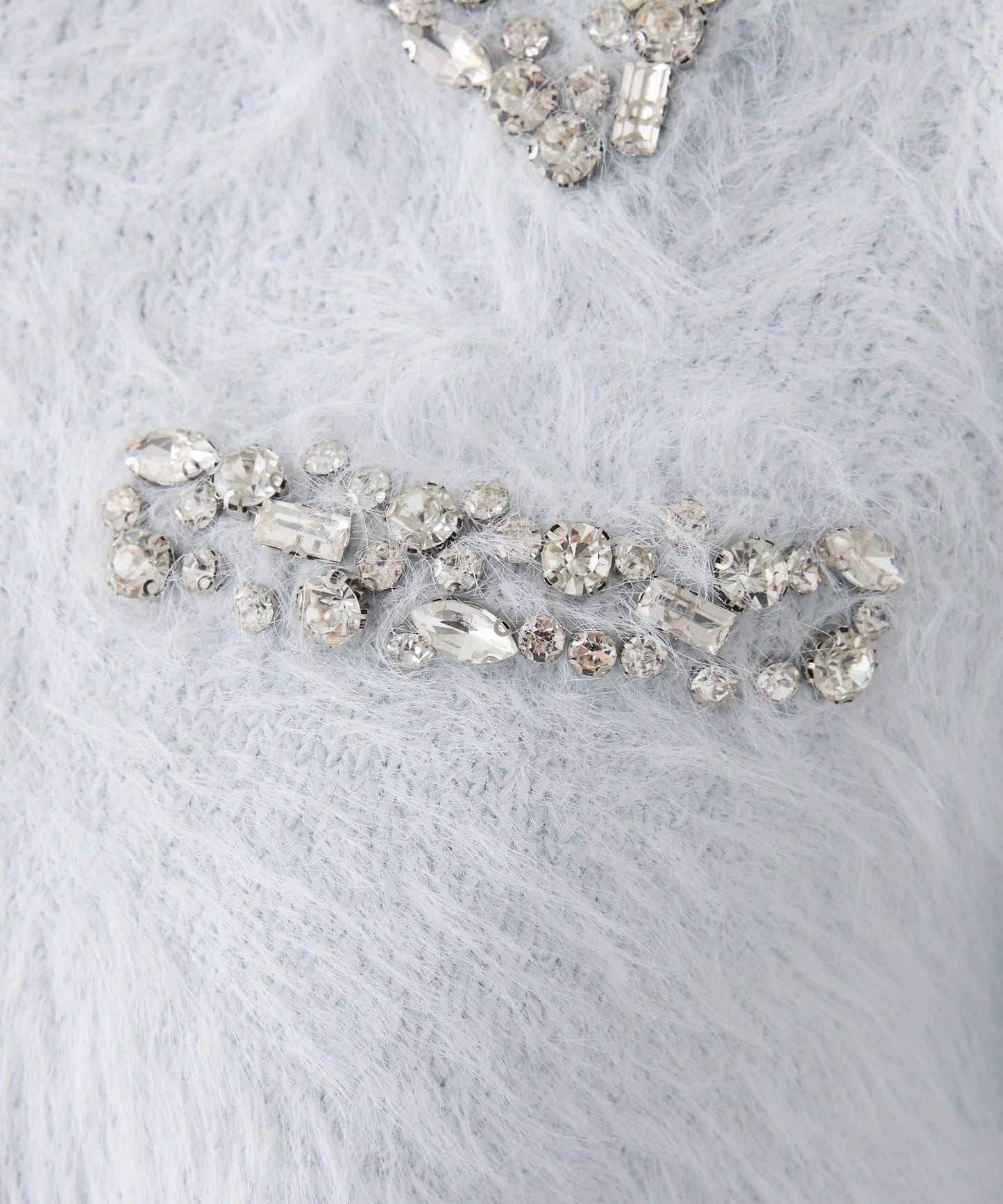 【Twinkle Collection】鑲嵌寶石羽毛針織套裝