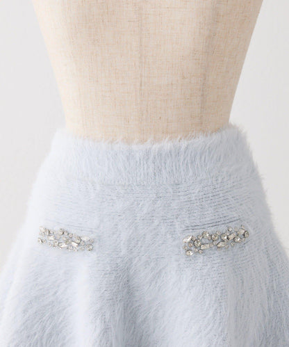 【Twinkle Collection】鑲嵌寶石羽毛針織套裝