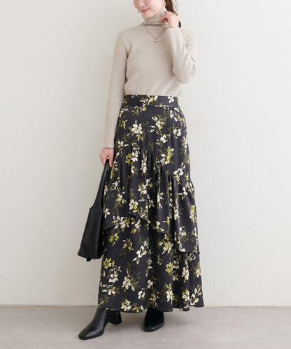 下襬包邊半身裙