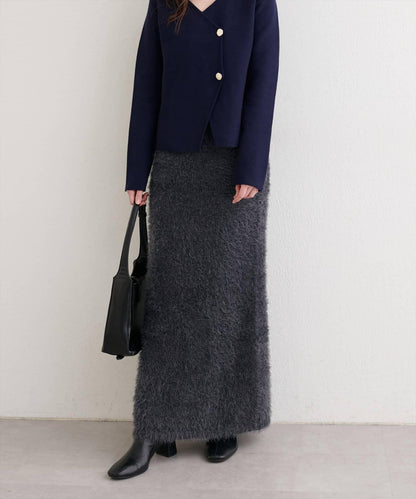 亮片羽毛修身半身裙