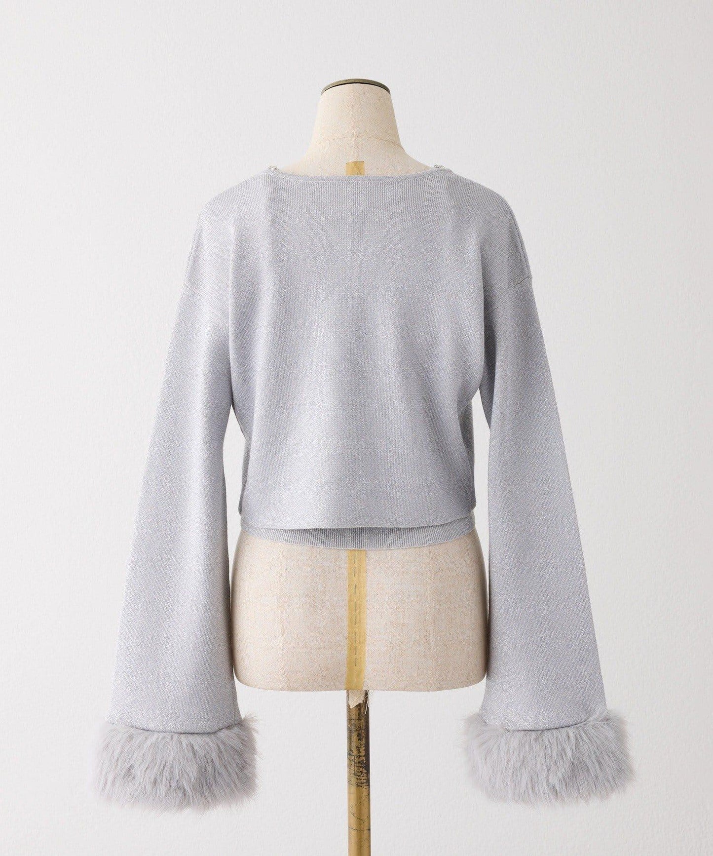 【Twinkle Collection】袖部毛絨短外套+亮片吊帶上衣套裝