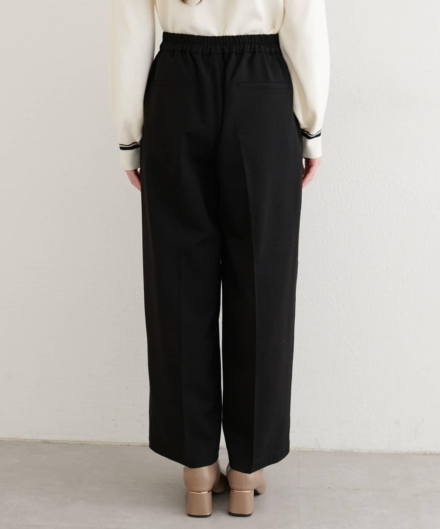 【natural couture】側邊扣長褲