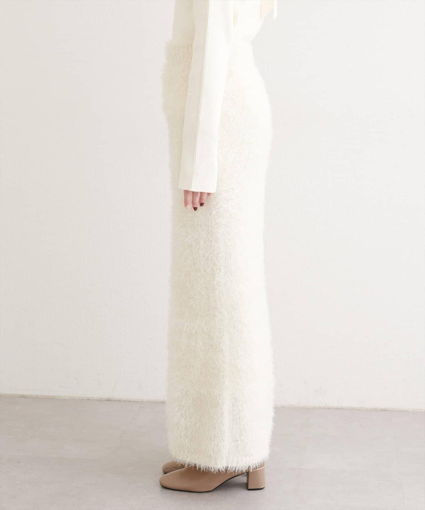 亮片羽毛修身半身裙