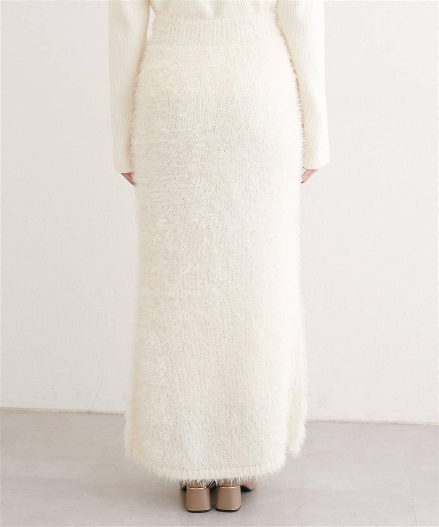 亮片羽毛修身半身裙