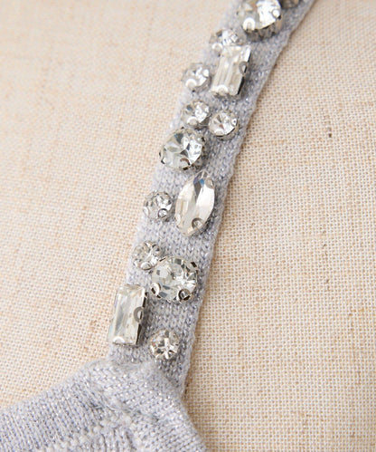 【Twinkle Collection】袖部毛絨短外套+亮片吊帶上衣套裝